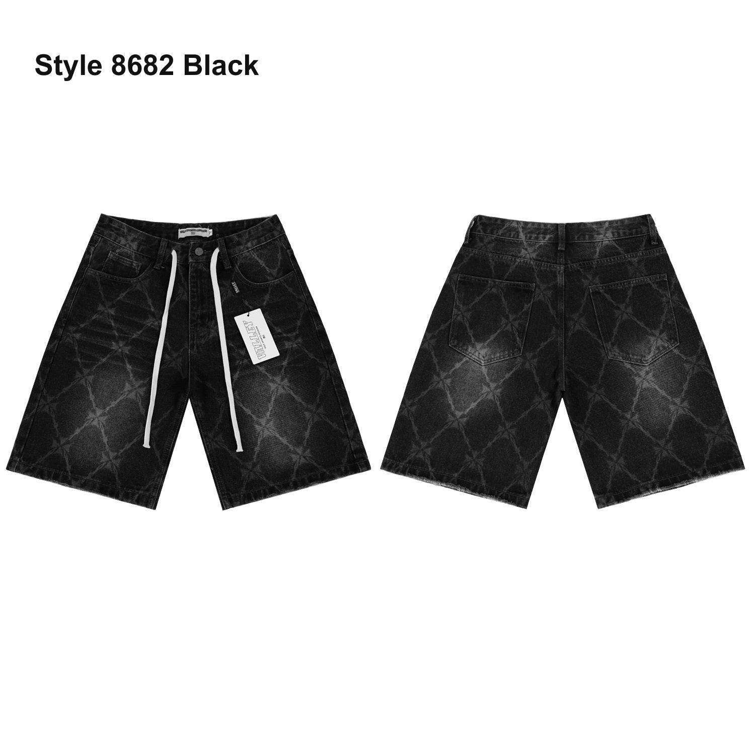 Men's denim shorts – Style 8682 Black