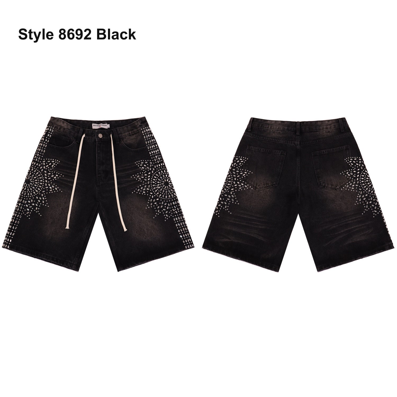 Men's denim shorts – Style 8692 Black