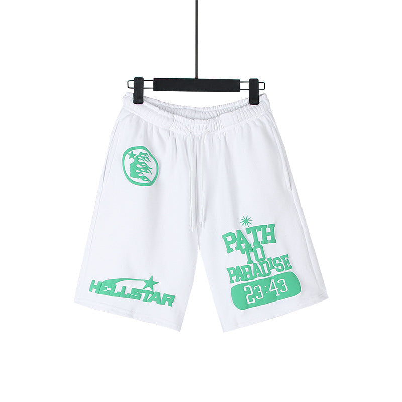 Washed Vintage Casual Shorts 2026 Summer New European and American Trendy Brand Five-Point Shorts（2）
