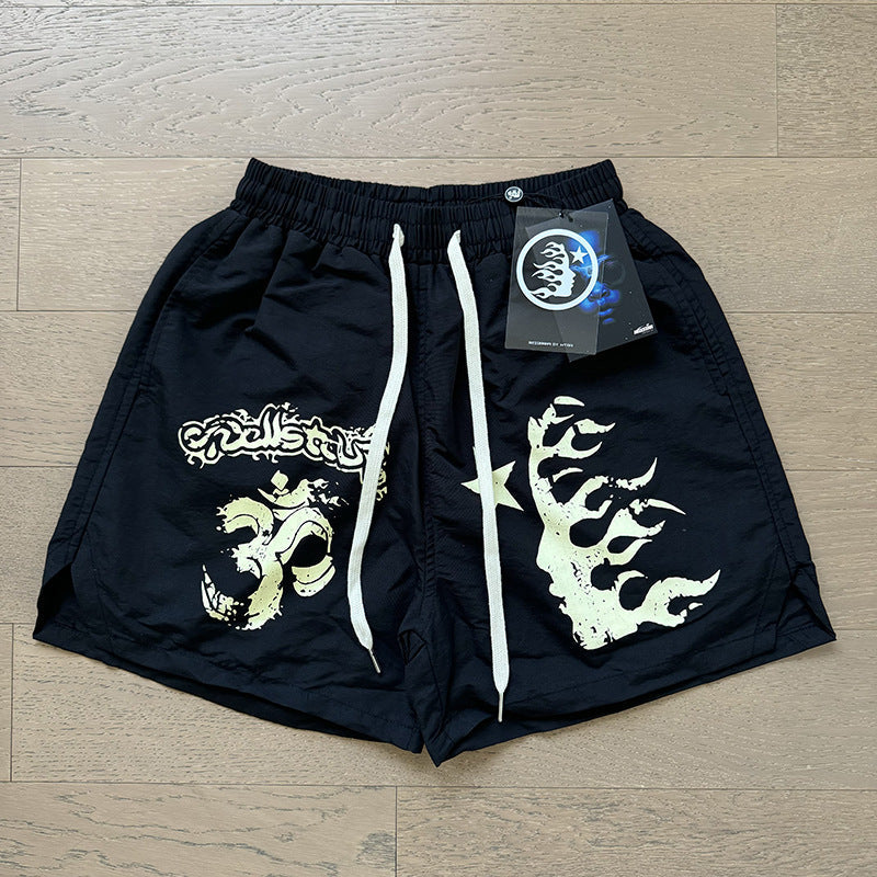 Washed Vintage Casual Shorts 2026 Summer New European and American Trendy Brand Five-Point Shorts（2）