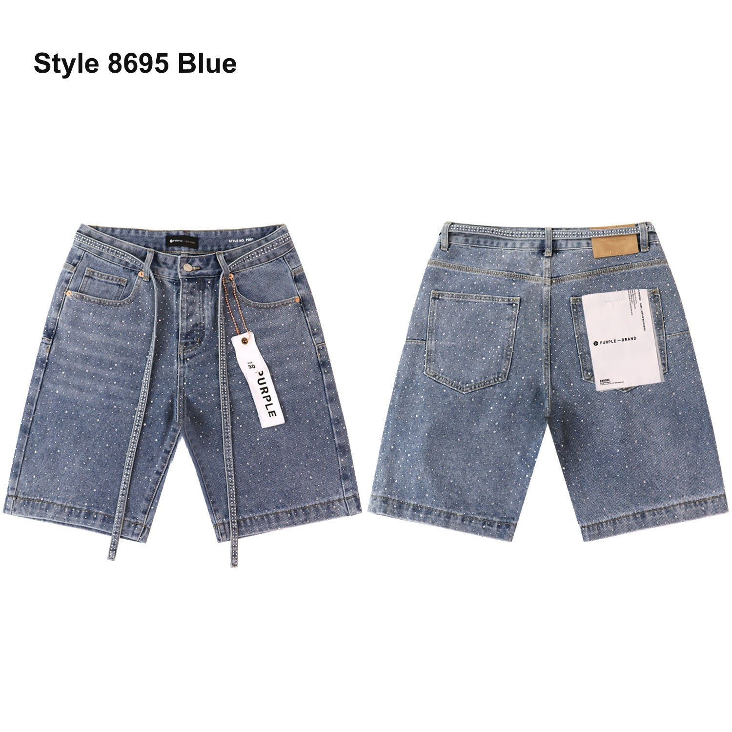 Men's denim shorts – Style 8695 Blue
