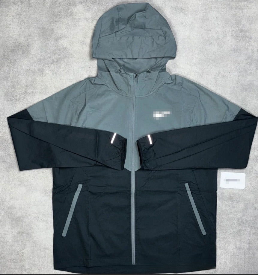 Gmabcd New Model NK Same Style Sports Breathable Color Block Jacket Casual Quick-Dry Hiking Set