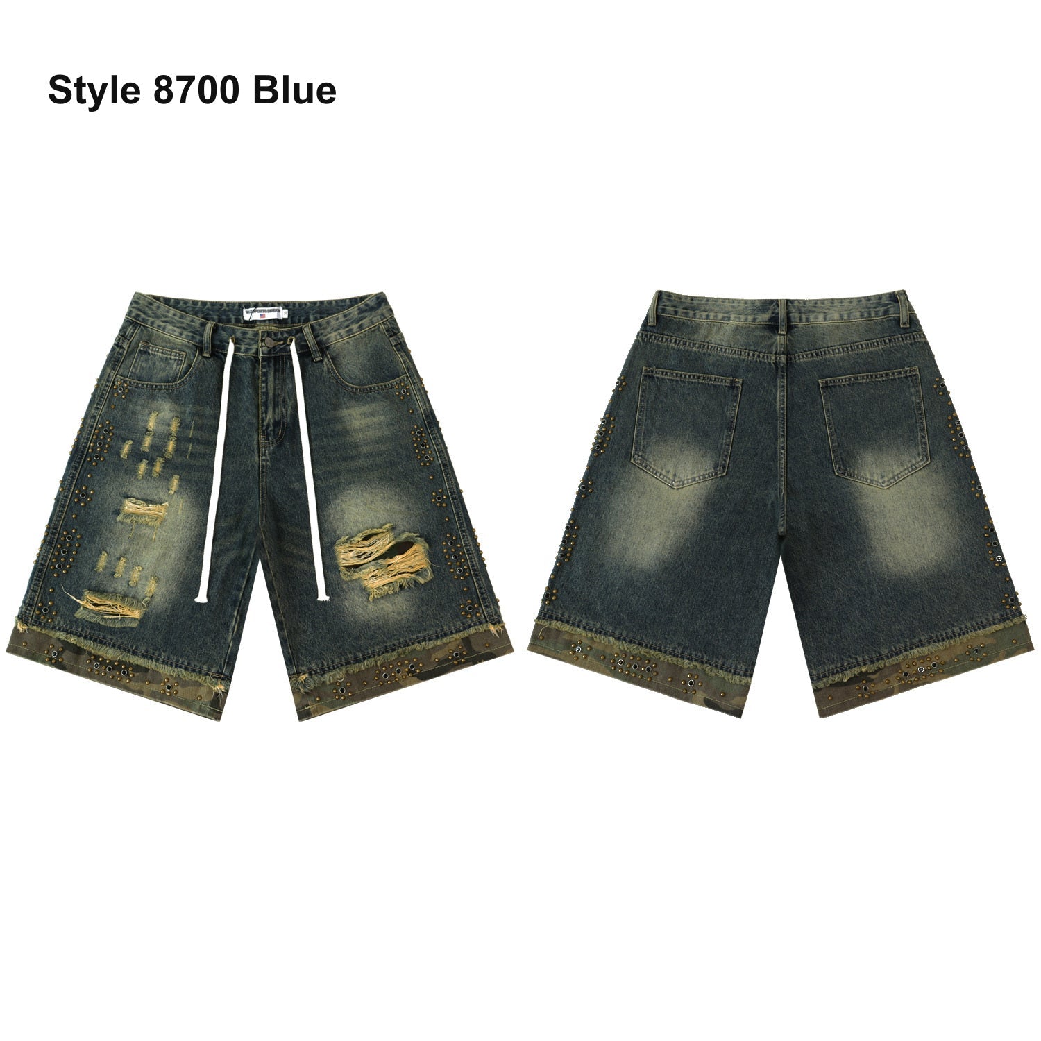 Men's denim shorts – Style 8700 Blue