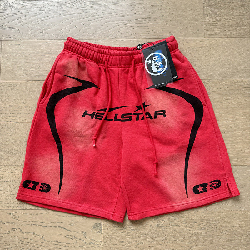 Washed Vintage Casual Shorts 2026 Summer New European and American Trendy Brand Five-Point Shorts（2）
