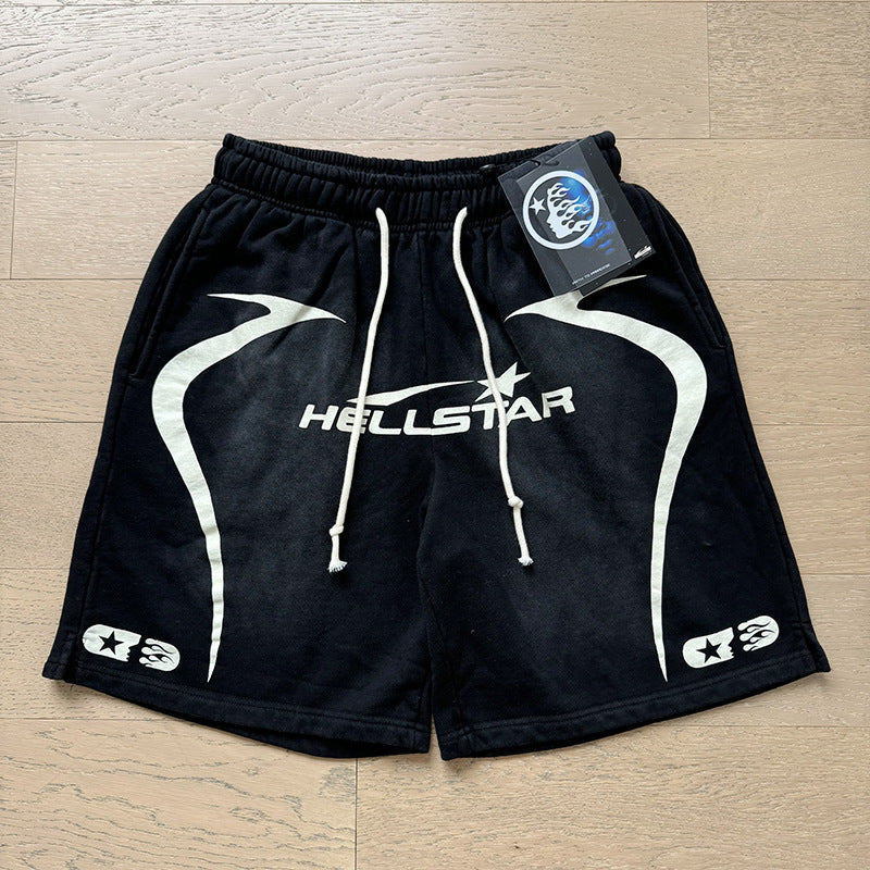Washed Vintage Casual Shorts 2026 Summer New European and American Trendy Brand Five-Point Shorts（2）