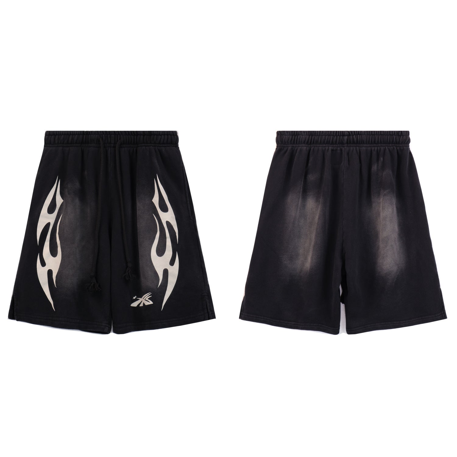 Washed Vintage Casual Shorts 2026 Summer New European and American Trendy Brand Five-Point Shorts（2）