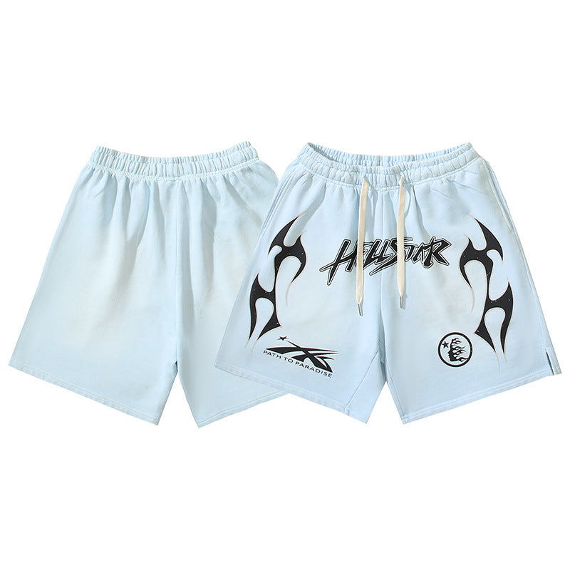 Washed Vintage Casual Shorts 2026 Summer New European and American Trendy Brand Five-Point Shorts
