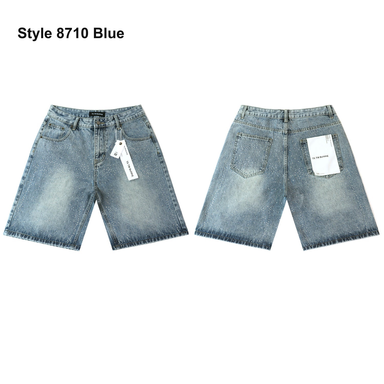 Men's denim shorts – Style 8710 Blue