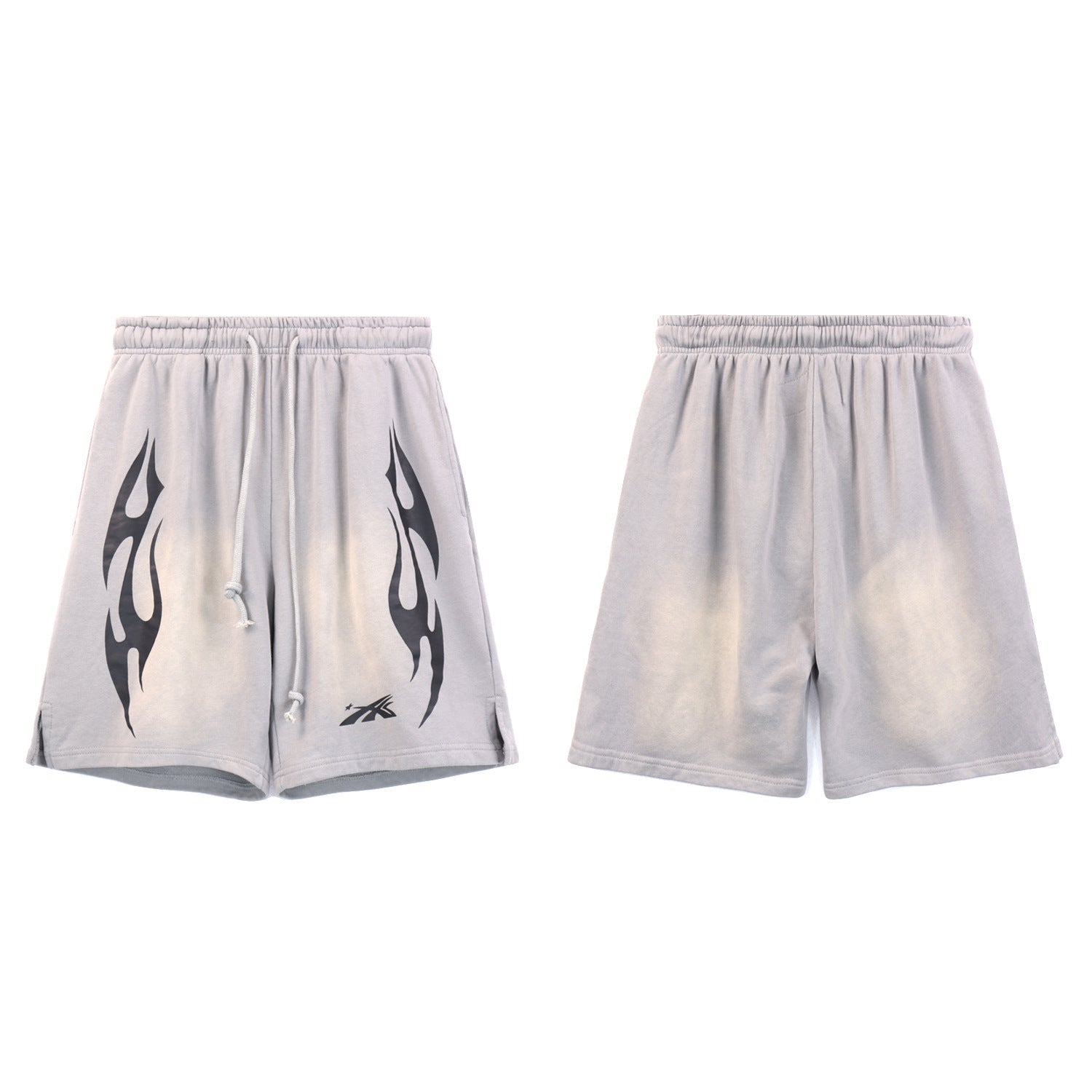 Washed Vintage Casual Shorts 2026 Summer New European and American Trendy Brand Five-Point Shorts（2）