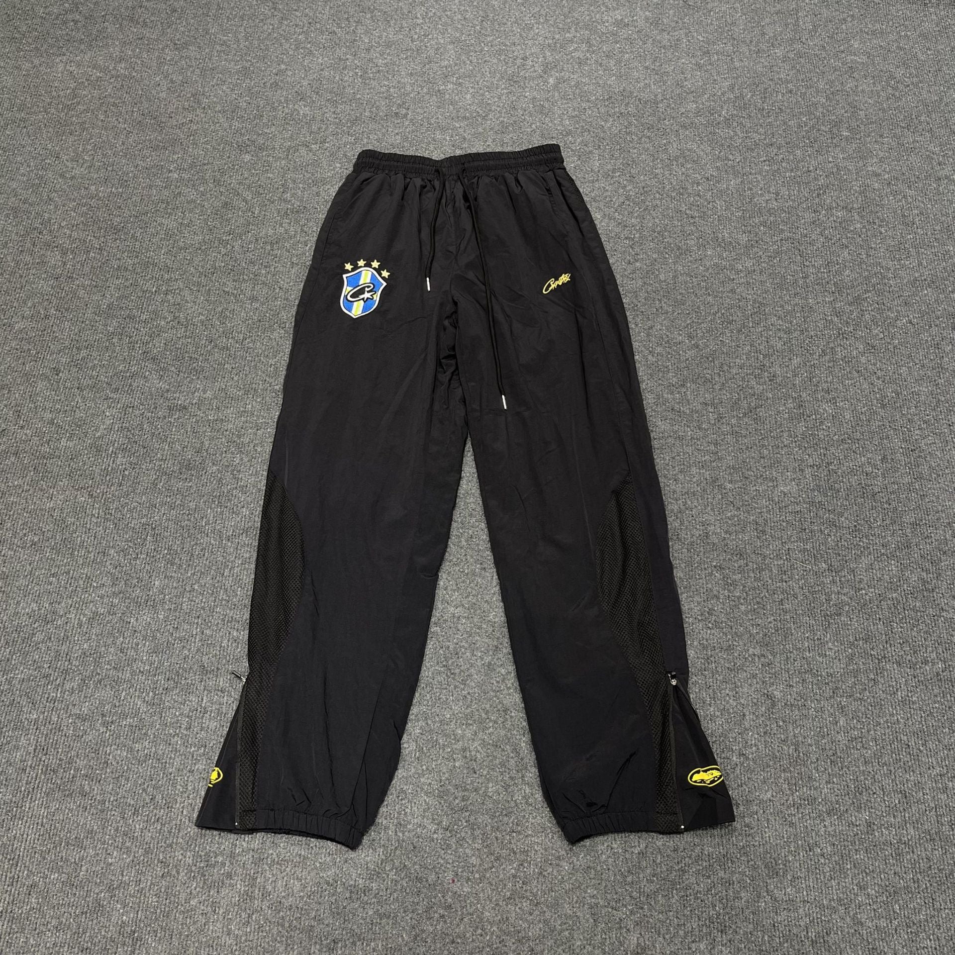 Men's New Corteiz Suit with embroidered logo and thin long zipper pants for spring sportswear