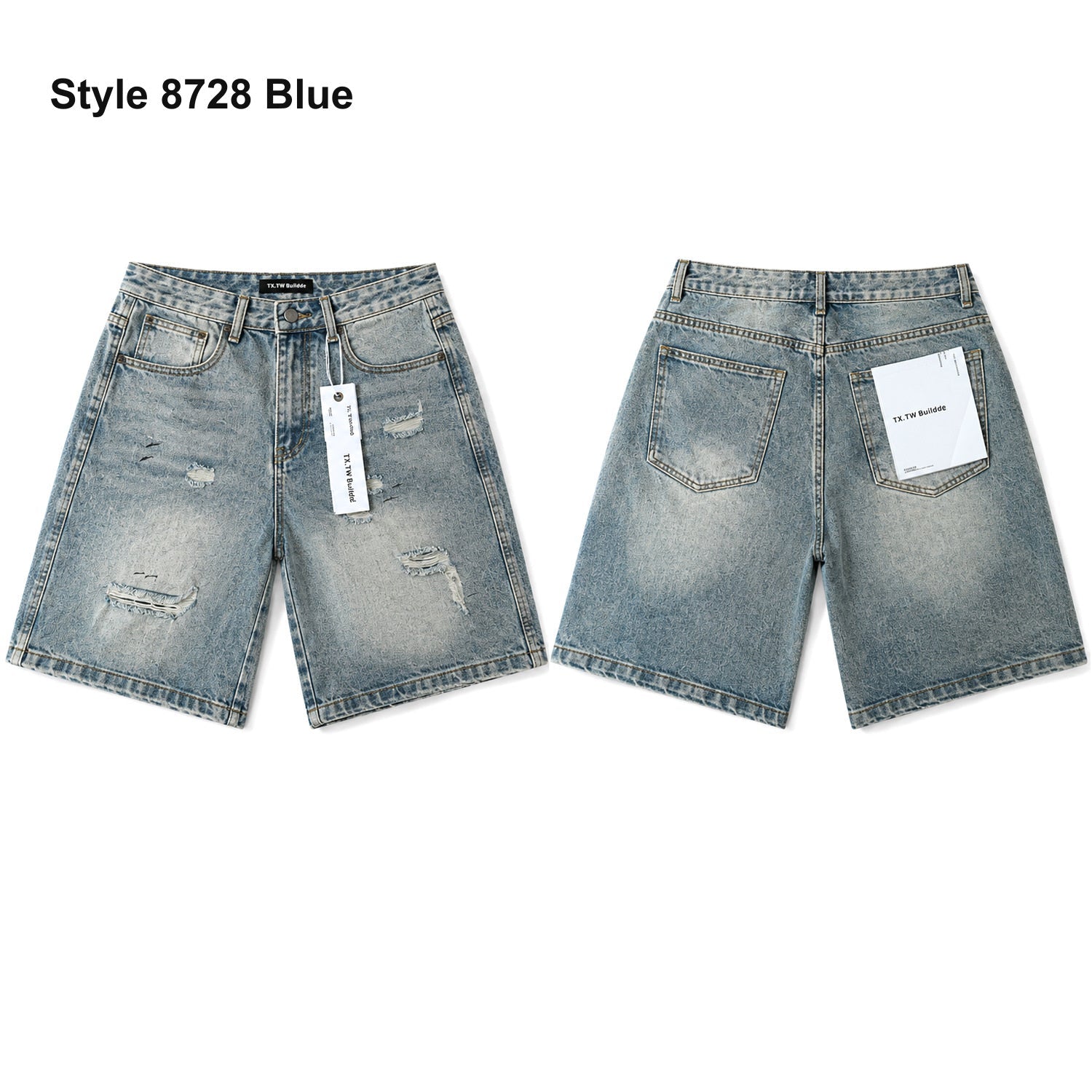 Men's denim shorts – Style 8728 Blue