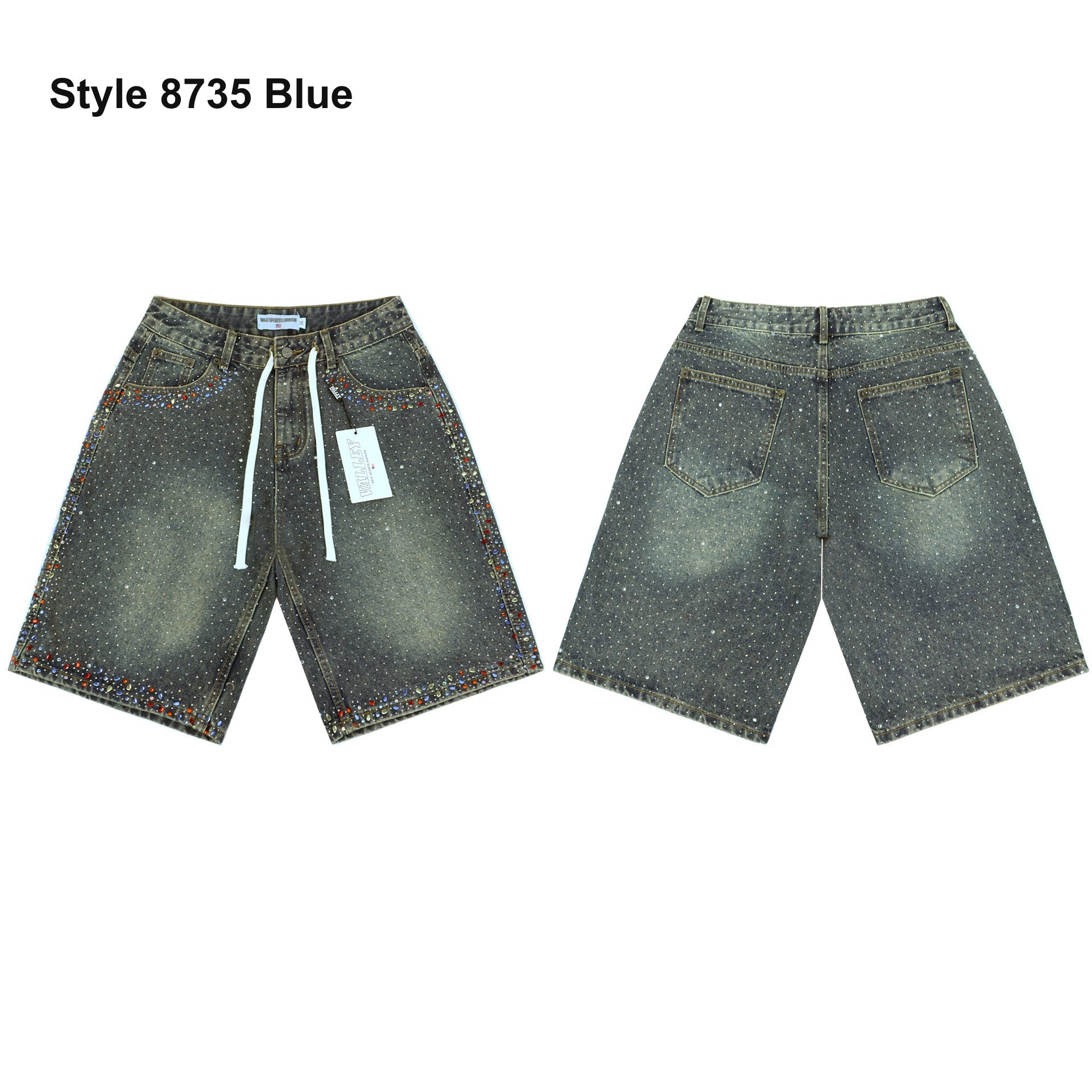 Men's denim shorts – Style 8735 Blue