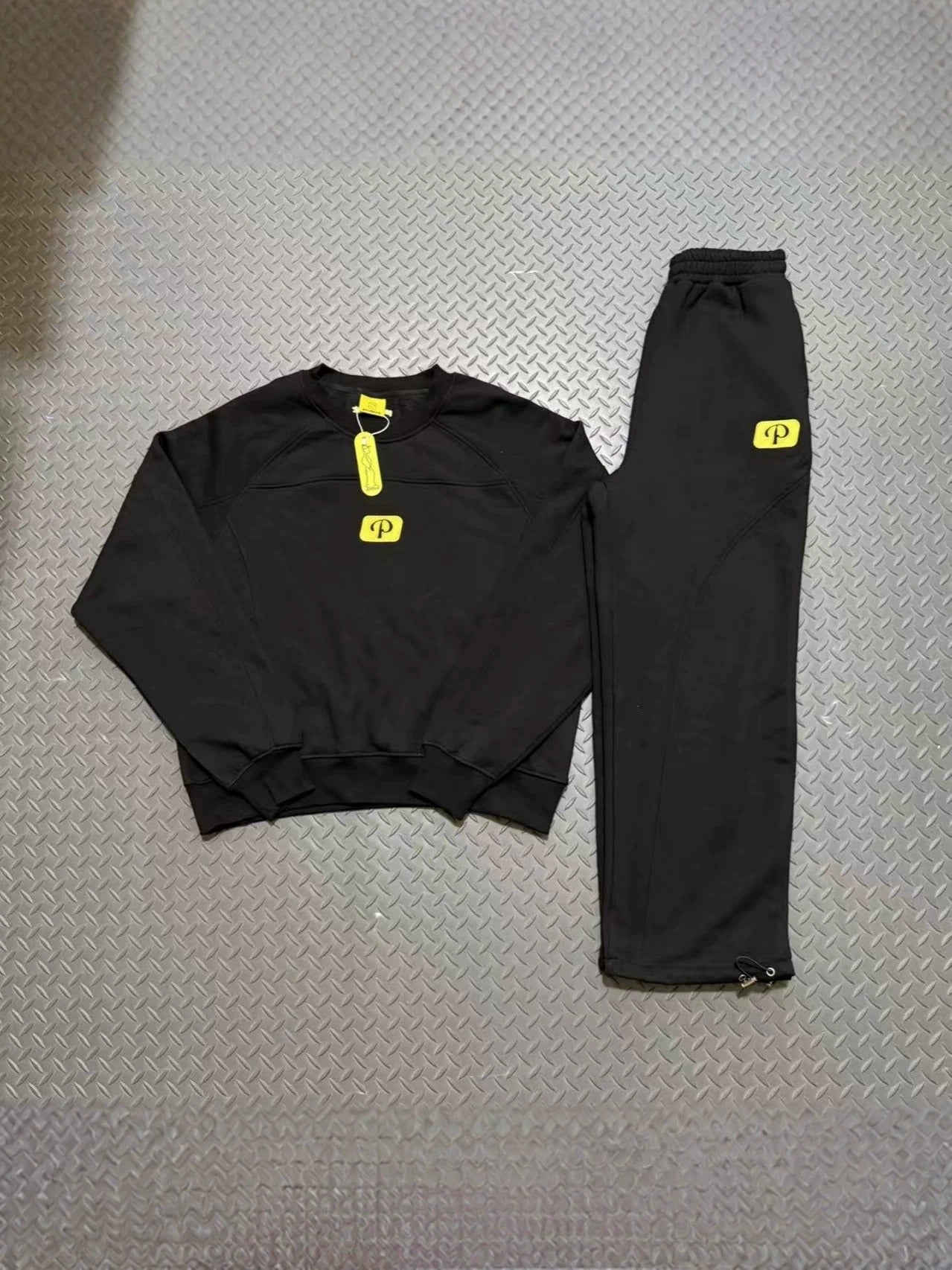 Protect loose sweatpants embroidered round neck sweatshirt set g2