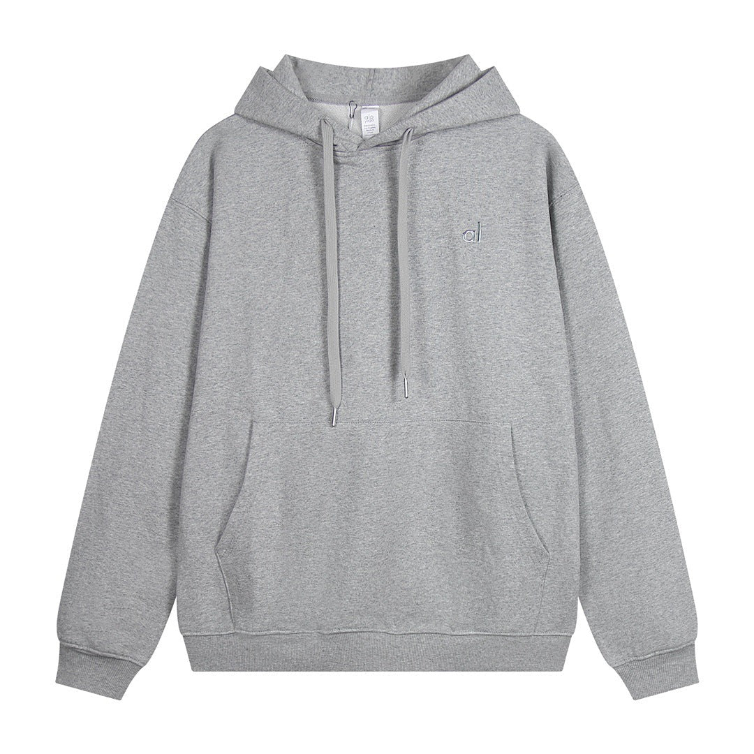A-L-O Oversized Heavyweight Zip Hoodie Terry Fleece Streetwear Jacket