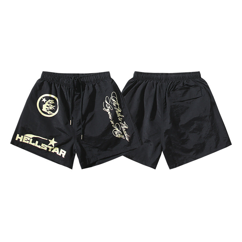 Washed Vintage Casual Shorts 2026 Summer New European and American Trendy Brand Five-Point Shorts