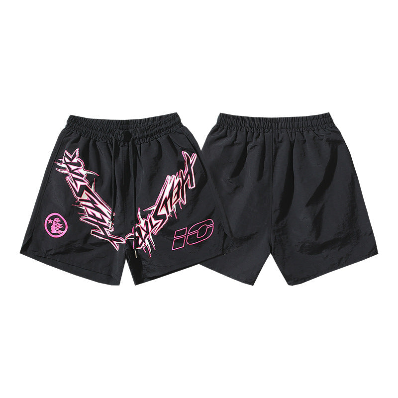 Washed Vintage Casual Shorts 2026 Summer New European and American Trendy Brand Five-Point Shorts