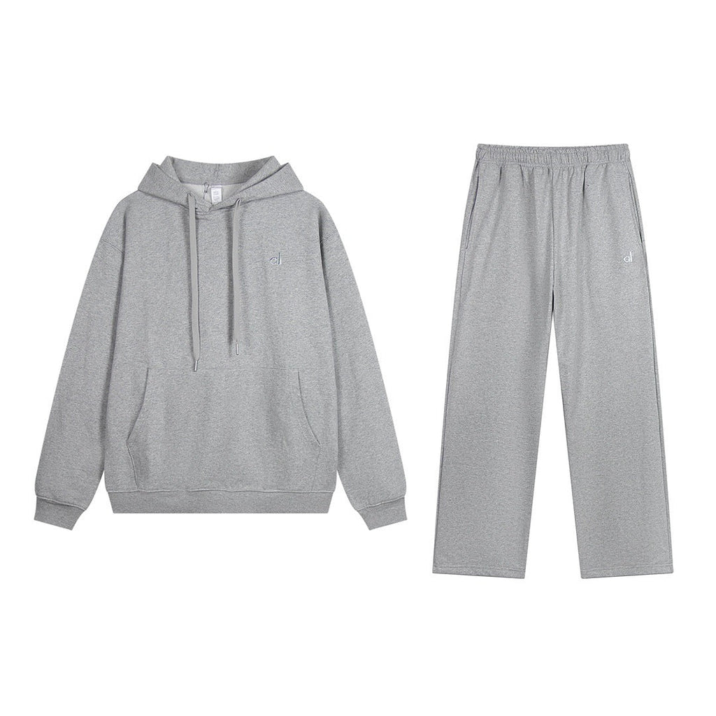 A-L-O Oversized Heavyweight Zip Hoodie Terry Fleece Streetwear Jacket