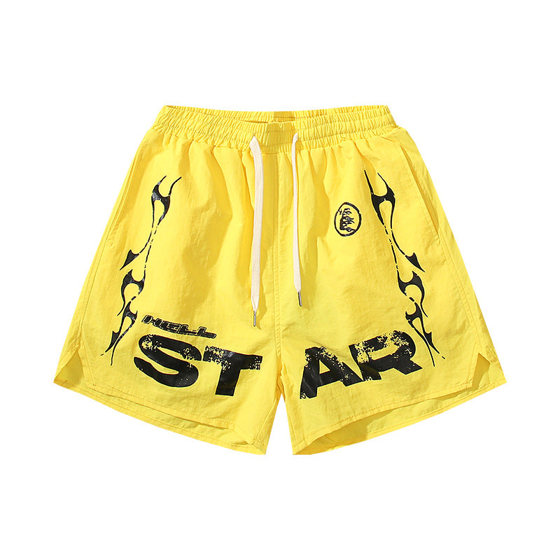 Washed Vintage Casual Shorts 2026 Summer New European and American Trendy Brand Five-Point Shorts
