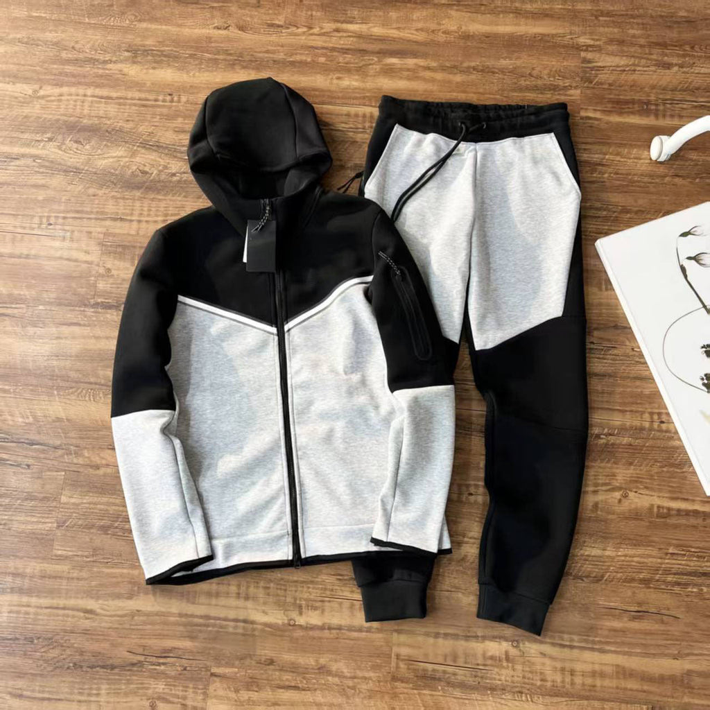 GMabcd 2025 Casual Sports Hooded Men's Slim Fit Side Zipper Jacket
