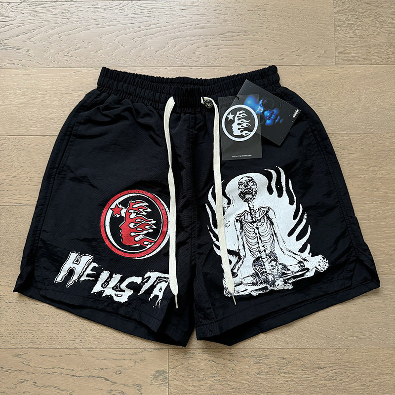 Washed Vintage Casual Shorts 2026 Summer New European and American Trendy Brand Five-Point Shorts（2）