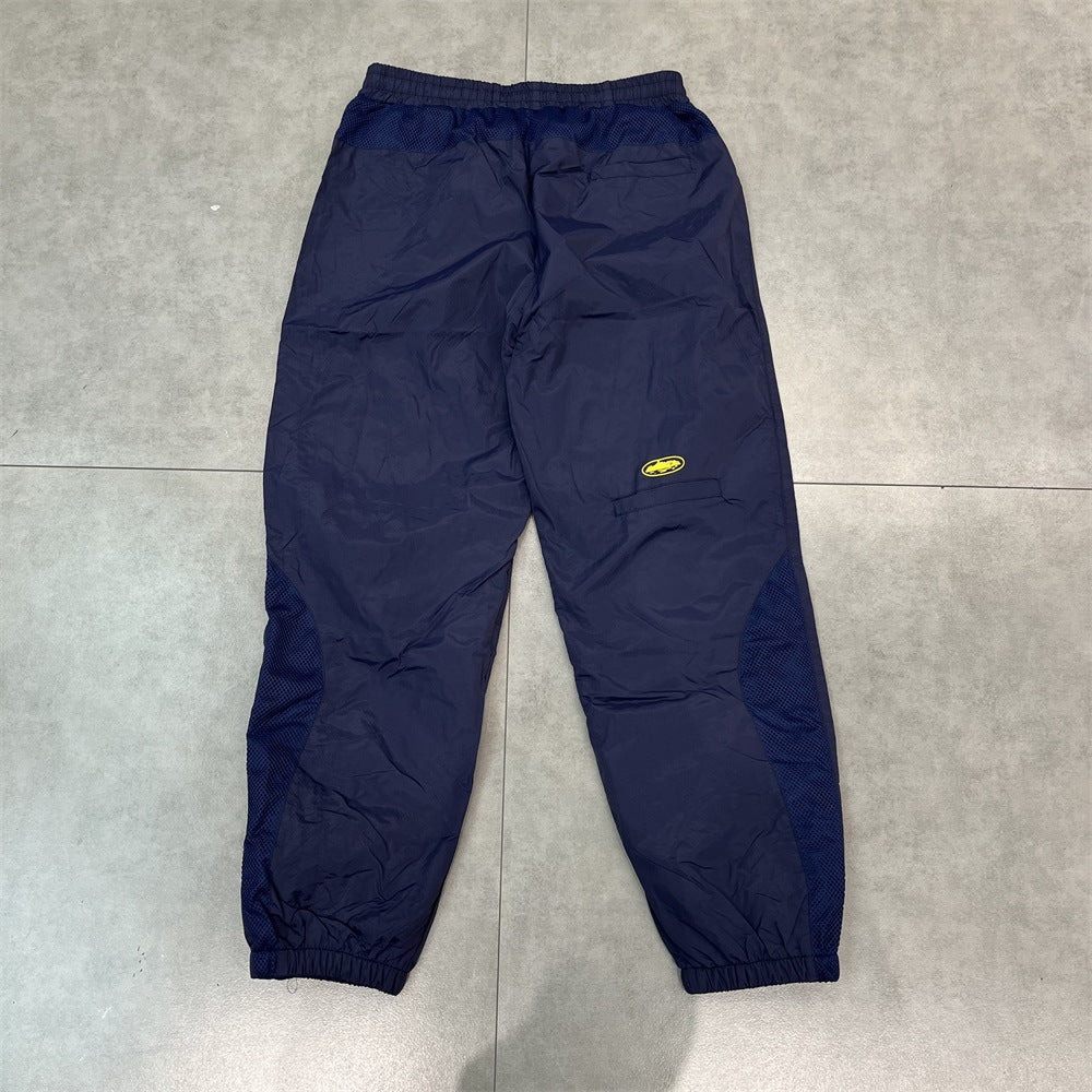 New Corteiz embroidered logo casual sports suit with thin spring long pants and zipper detail