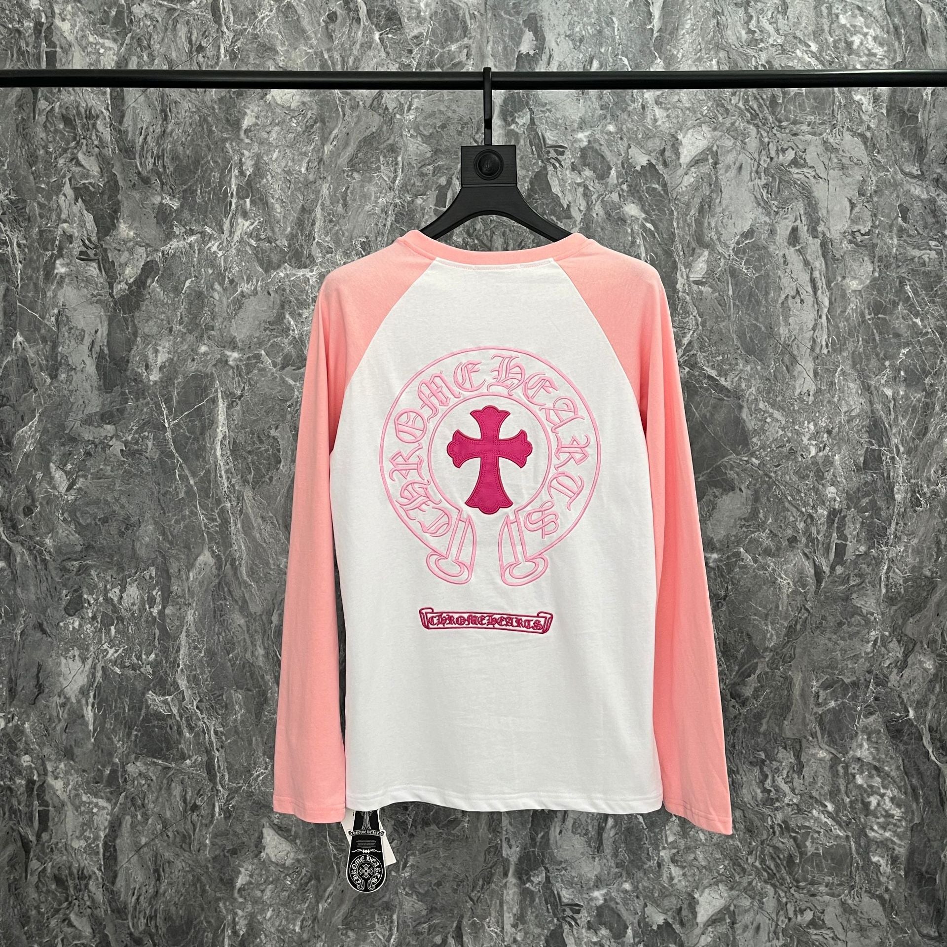 Ch Heart High-Quality Double Yarn Pure Cotton Unisex Printed Long Sleeve T-Shirt