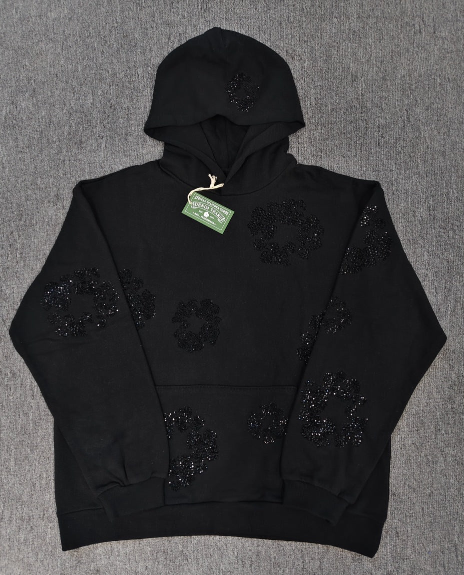 GMabcd Denim Tears Sweatshirt Main Line Kapok Rhinestone Casual Long Pants Hoodie Jacket Men
