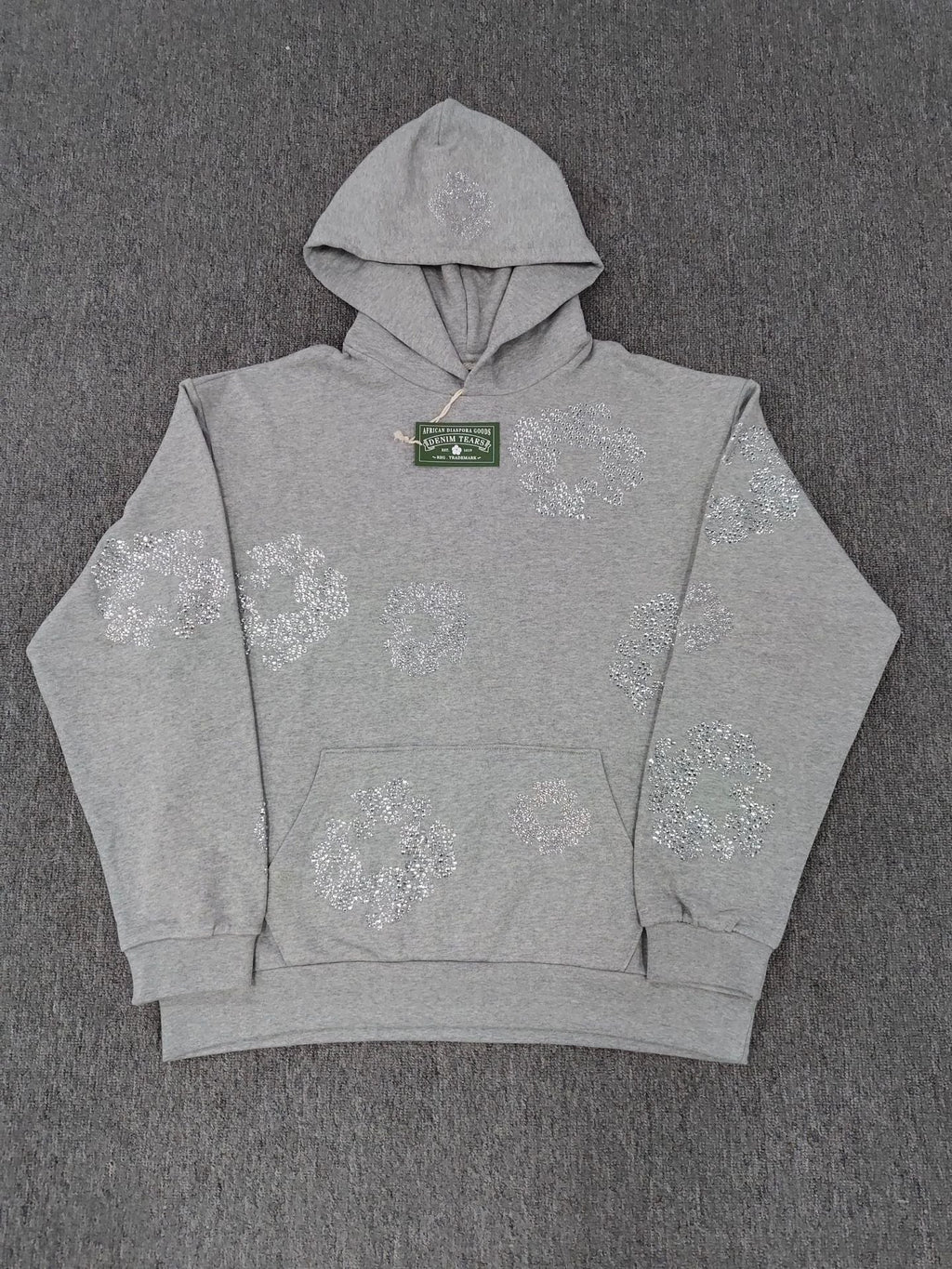 GMabcd Denim Tears Sweatshirt Main Line Kapok Rhinestone Casual Long Pants Hoodie Jacket Men