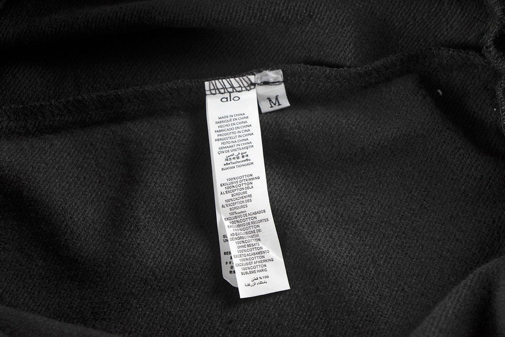 A-L-O Oversized Heavyweight Zip Hoodie Terry Fleece Streetwear Jacket
