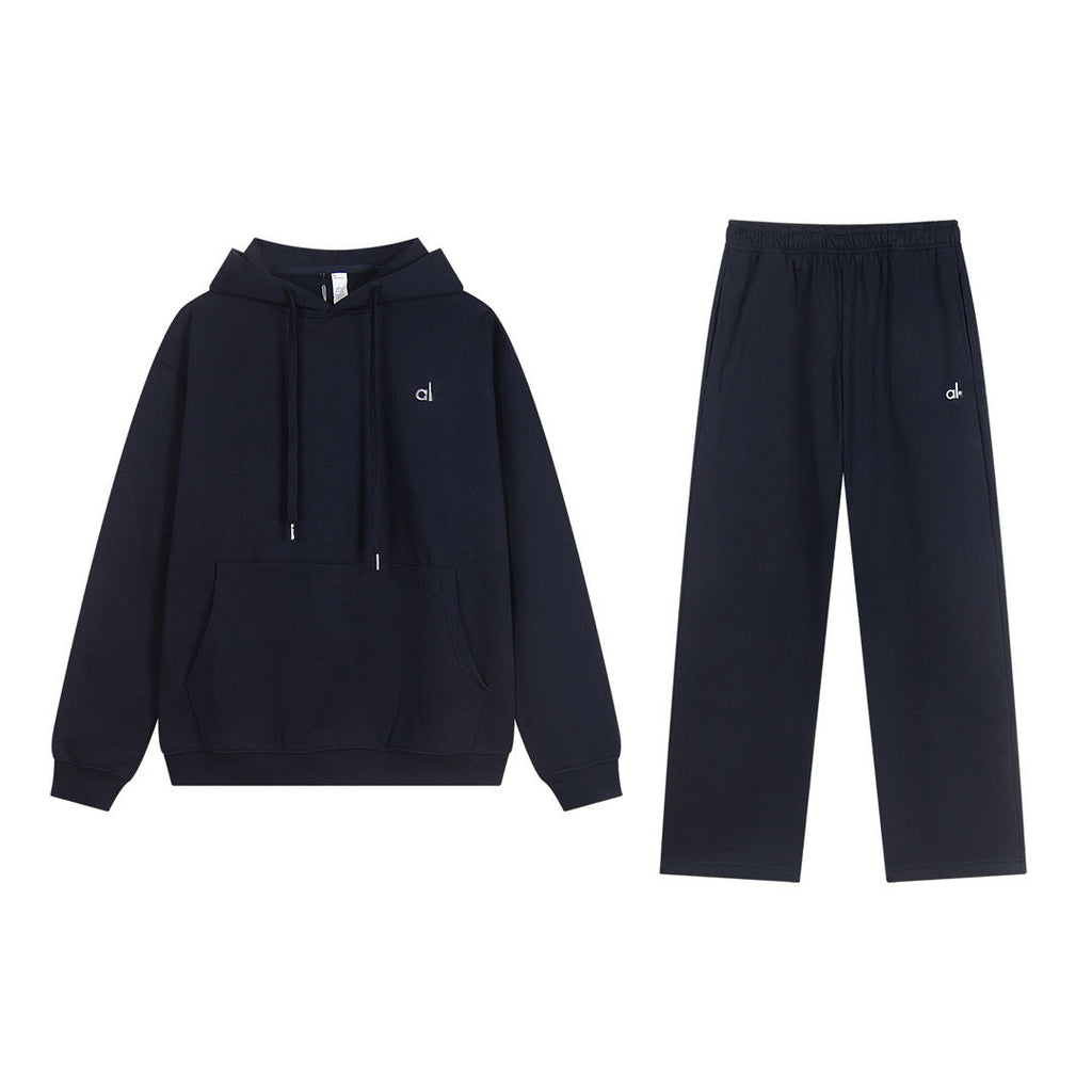 A-L-O Oversized Heavyweight Zip Hoodie Terry Fleece Streetwear Jacket