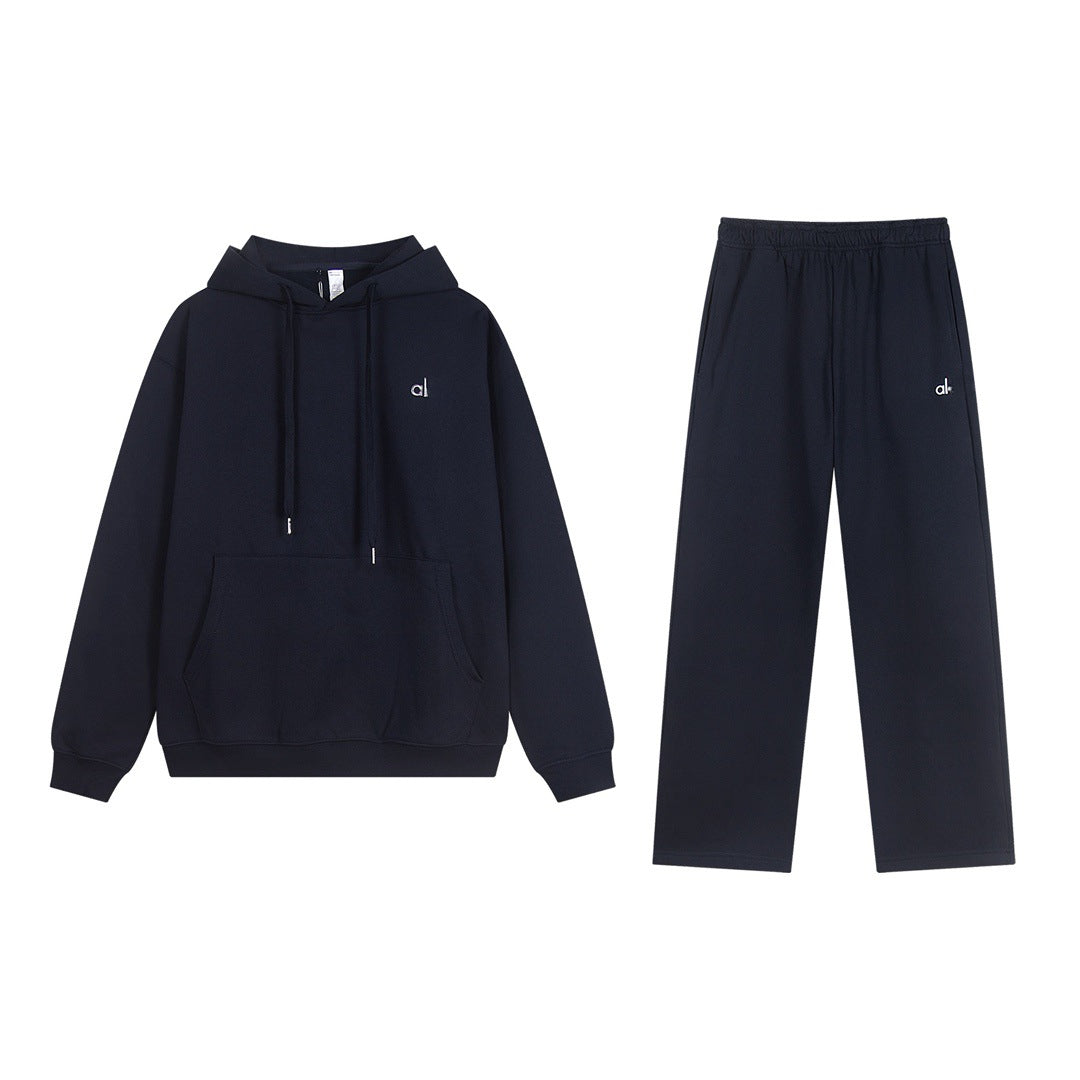 A-L-O Oversized Heavyweight Zip Hoodie Terry Fleece Streetwear Jacket