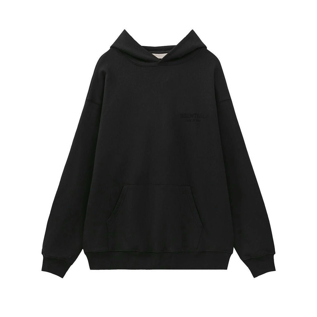 FFOG Double-Line ESSENTIALS Small Letter Printed Casual Loose-Fitting Circular Knit Pullover Sweater Set