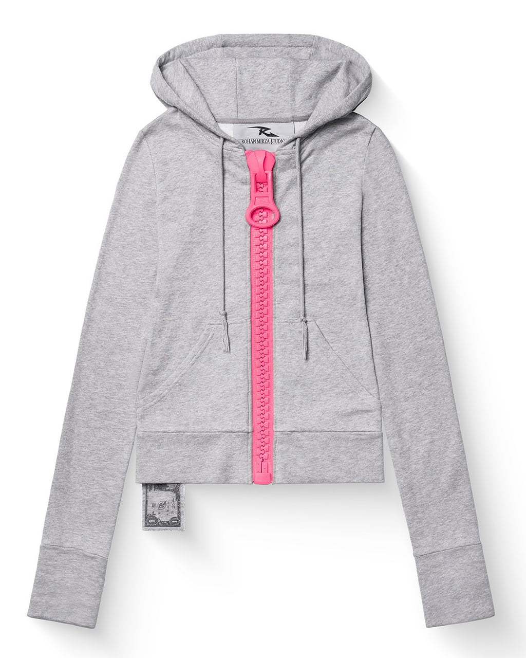GMabcd zip hoodie detail