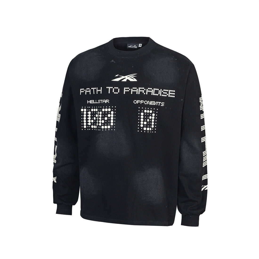 Variant image – 03 Black graphic long-sleeve T-shirt