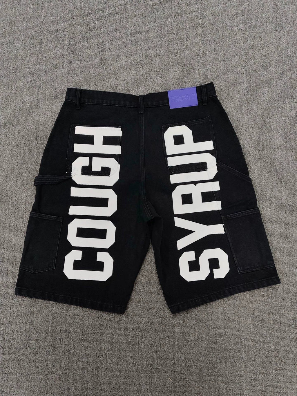 GMABCD letter print denim shorts 5