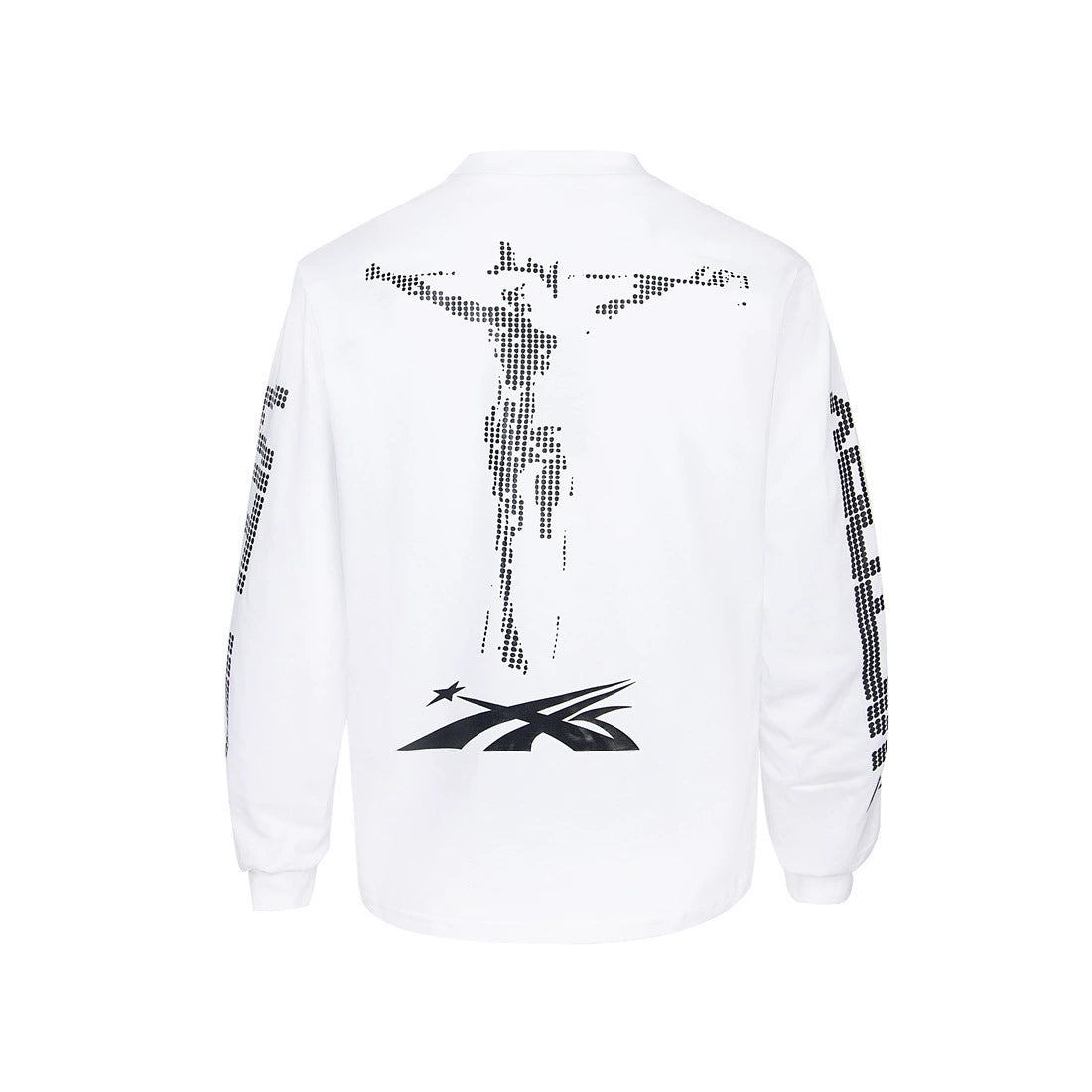 Variant image – 03 White graphic long-sleeve T-shirt
