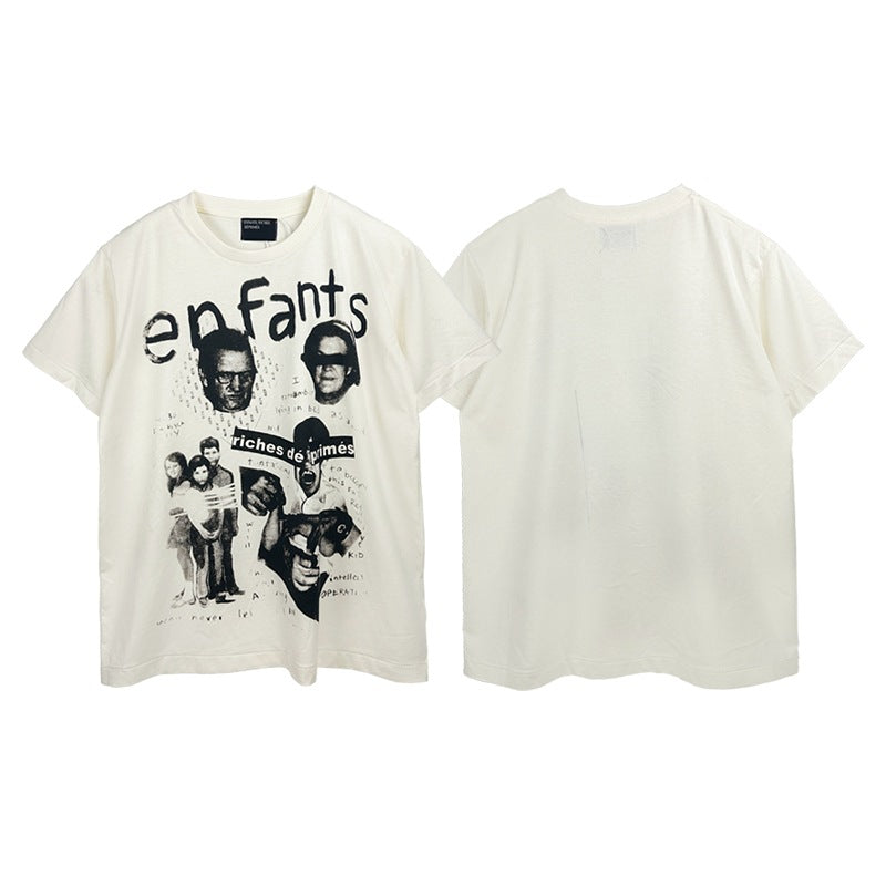 Vintage graphic cotton T-shirt lifestyle image 3