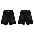 VARIANT_IMAGE::Style 921 | Cross patchwork denim Bermuda shorts