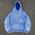 GMABCD light blue vintage washed distressed graphic hoodie 6