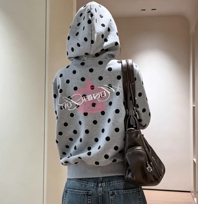 GMabcd zip hoodie detail