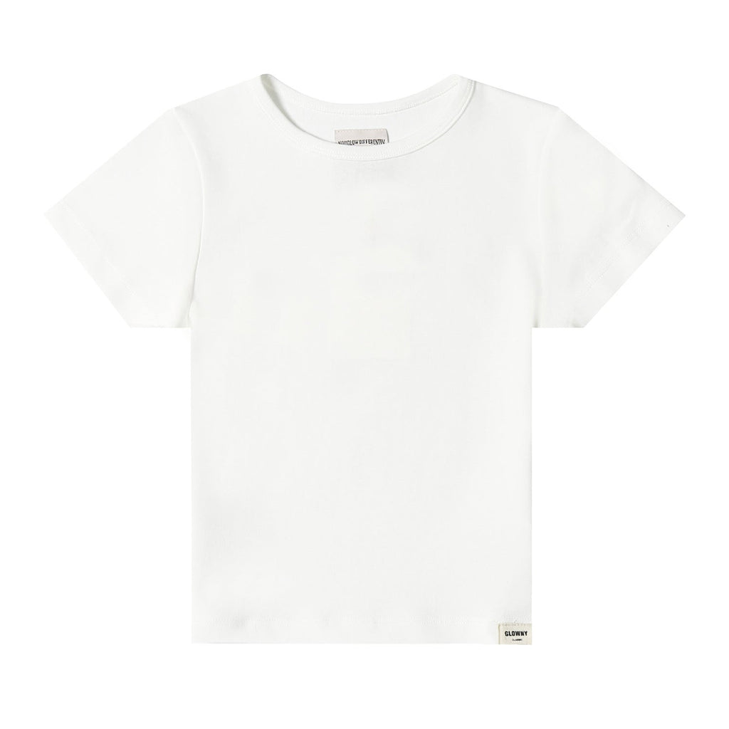 VARIANT_IMAGE::White Short-Sleeve Top | Women's cotton loungewear