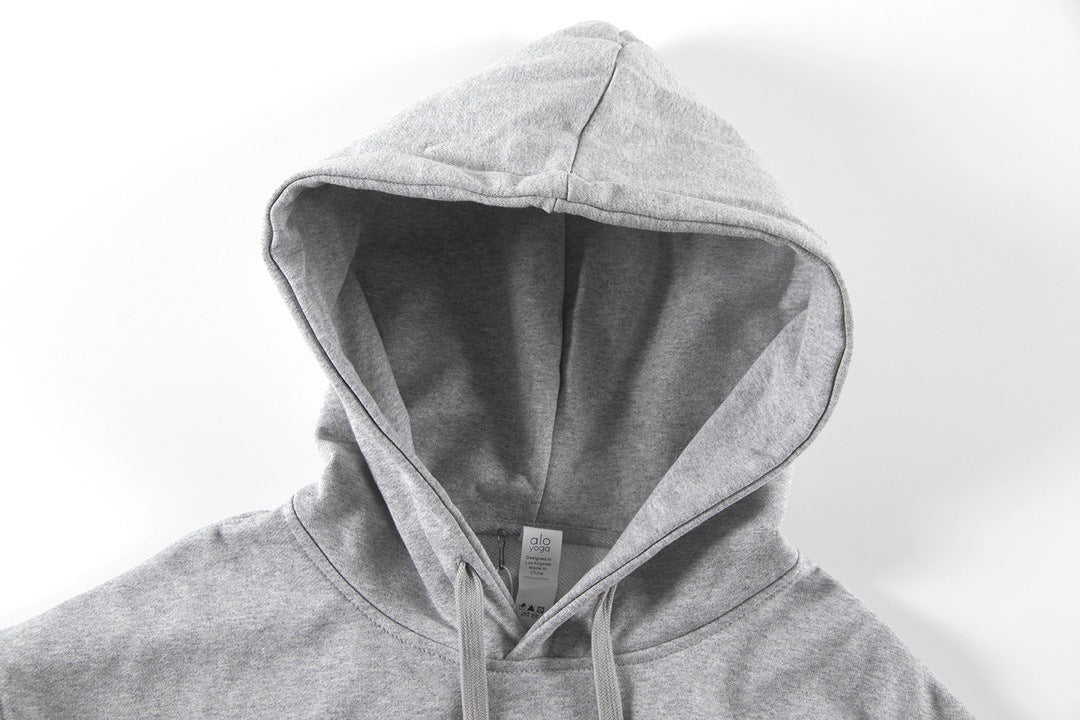 A-L-O Oversized Heavyweight Zip Hoodie Terry Fleece Streetwear Jacket