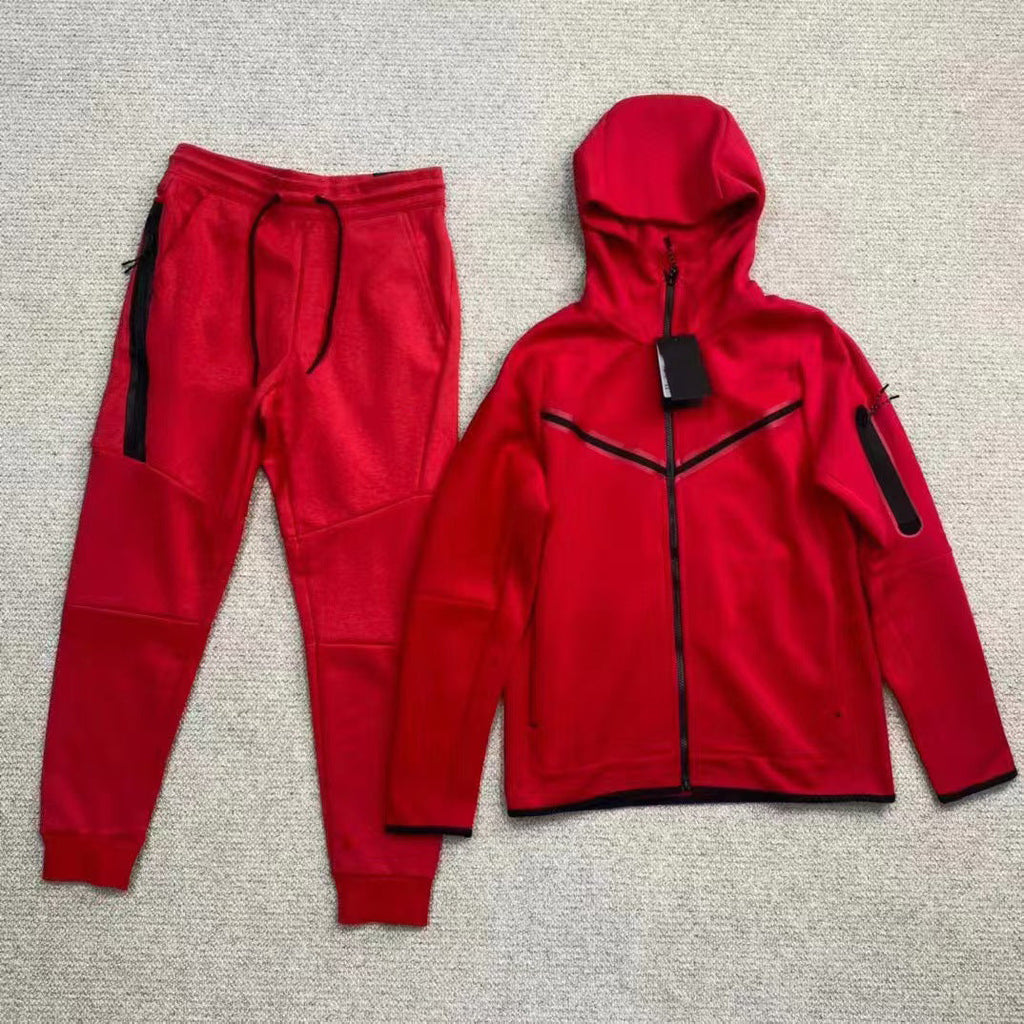 GMabcd 2025 slim fit casual sports hooded men's jacket with side zipper