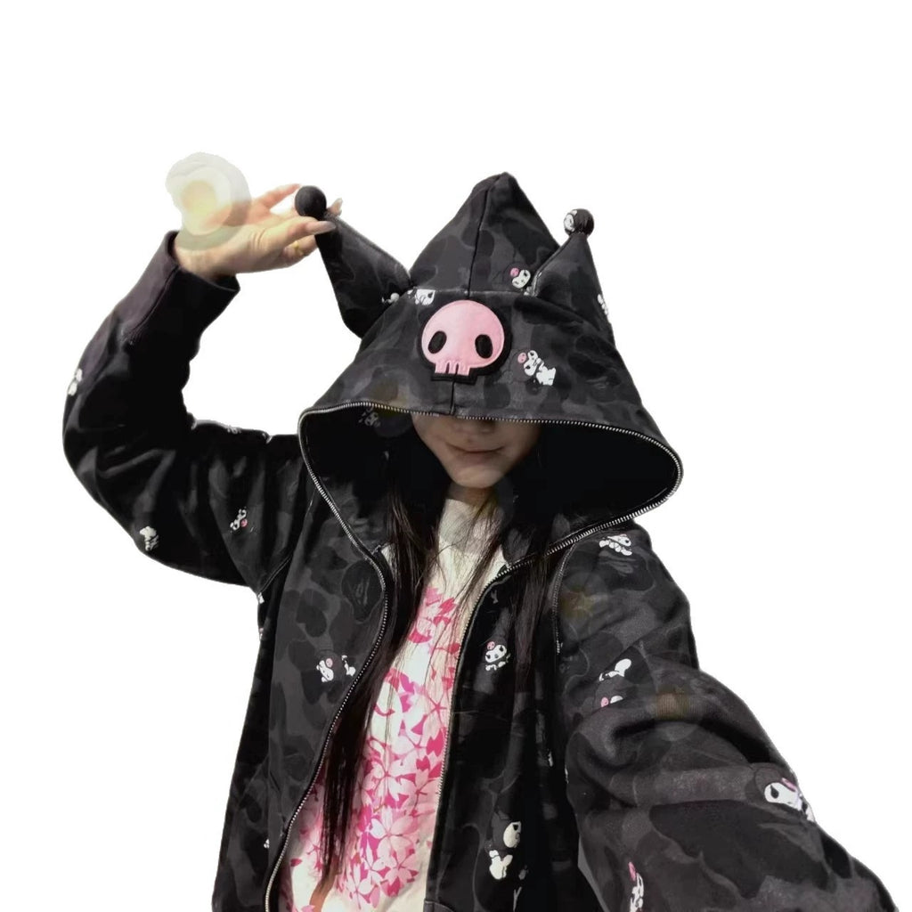Kuromi hello kitty oversized hoodie g5