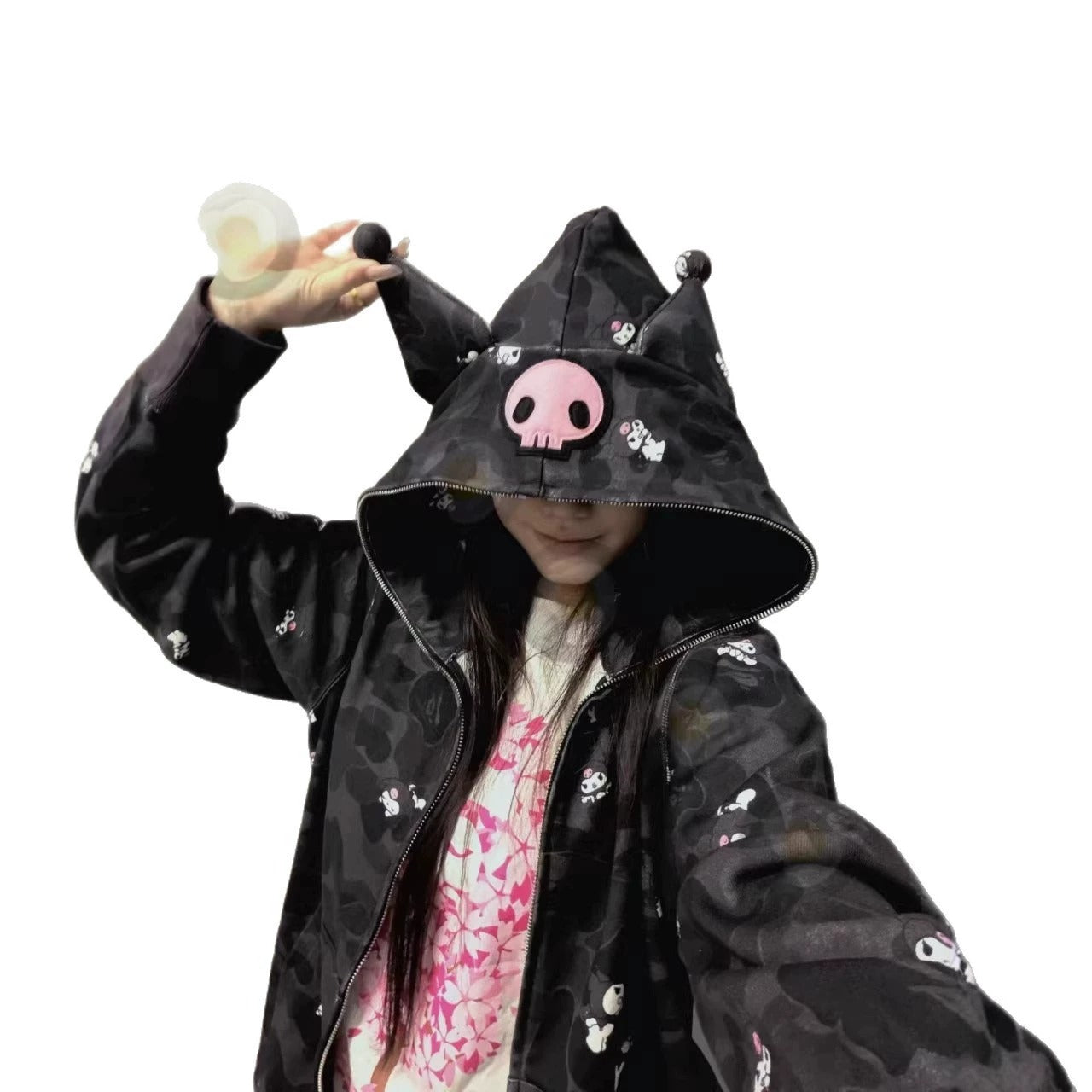 Kuromi hello kitty oversized hoodie g5
