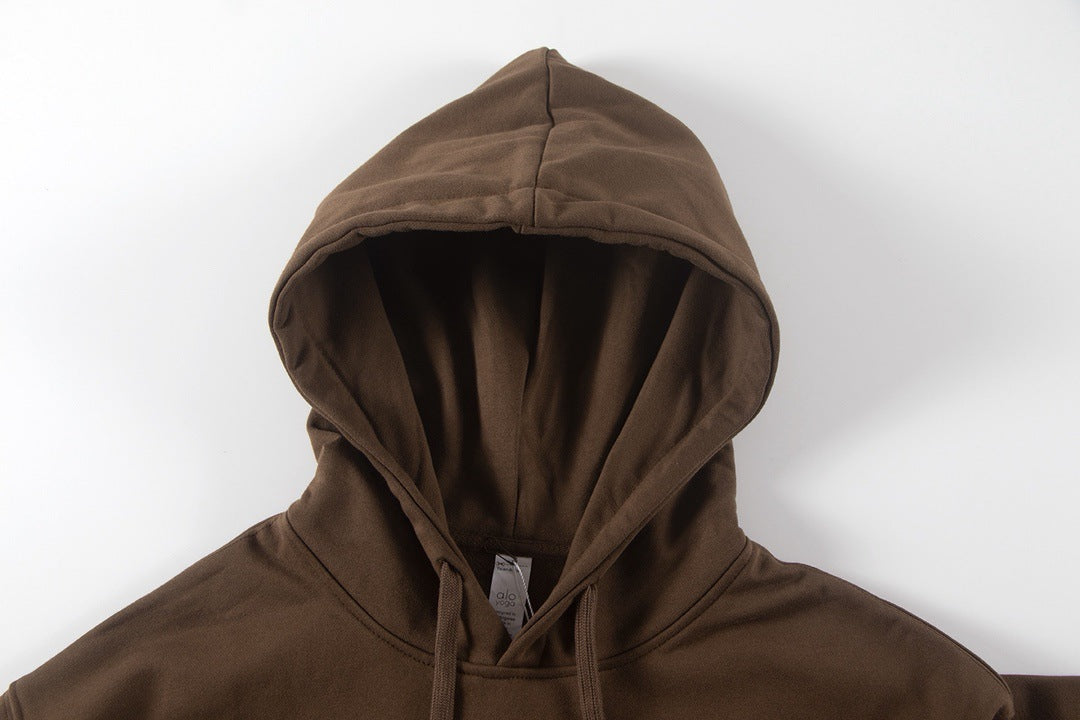 A-L-O Oversized Heavyweight Zip Hoodie Terry Fleece Streetwear Jacket