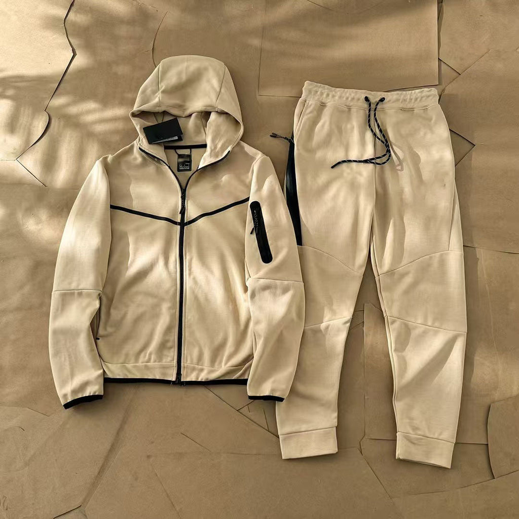 GMabcd 2025 slim fit casual sports hooded men's jacket with side zipper