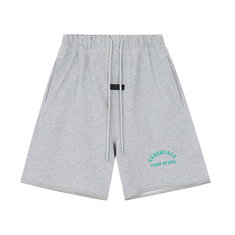 FQG New Men's Shorts Plus Size Loose Fit European and American Trendy Brand Summer Five-Point Shorts Wholesale Dropshipping