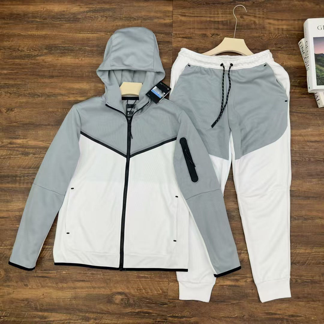 GMabcd 2025 Casual Sports Hooded Men's Side Zipper Slim Fit Jacket