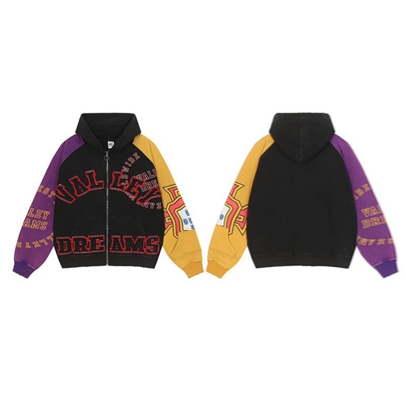 Street hip hop washed retro cotton sweatshirt g3